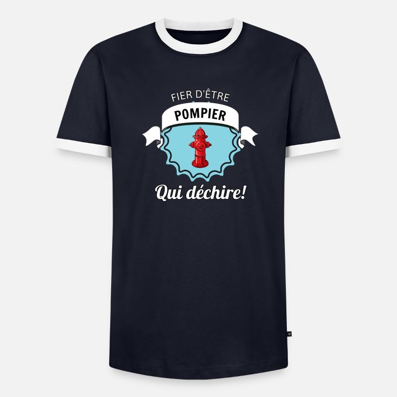 Pompier T-shirt contrasté Homme