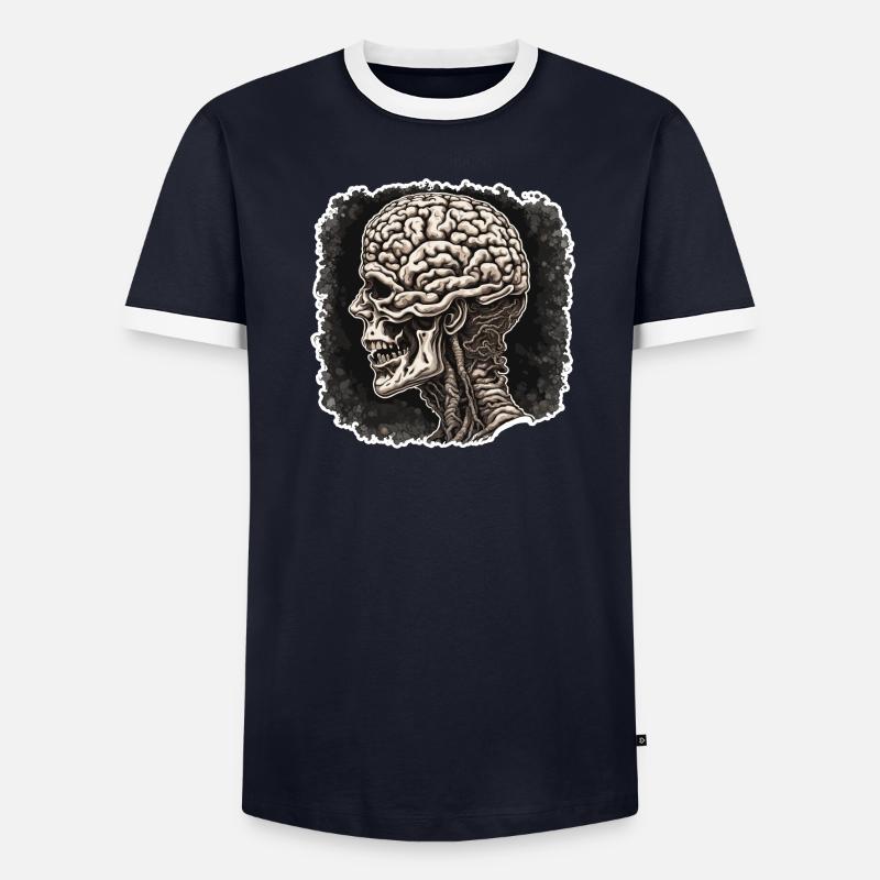 Brain / Knowledge / Intelligence / Clever / Thinking - Men's Ringer Shirt - undefined