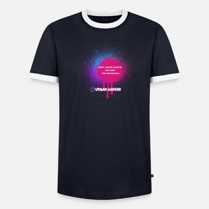 Spry - Graffiti Männer Kontrast-T-Shirt