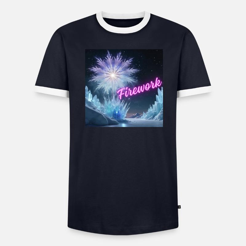 Firework Männer Kontrast-T-Shirt