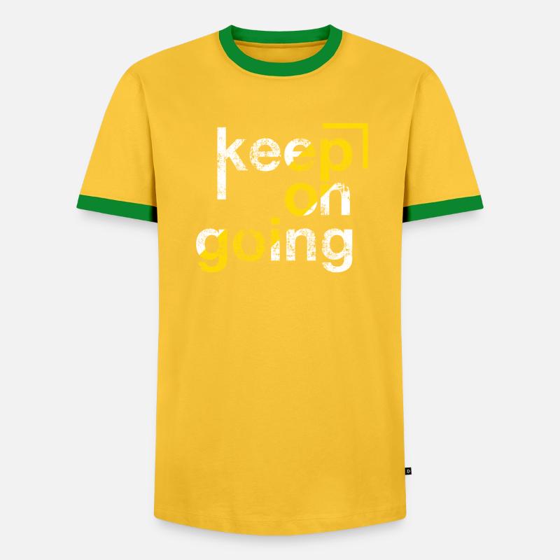 keep on going, Perseverance - Men's Ringer Shirt - undefined