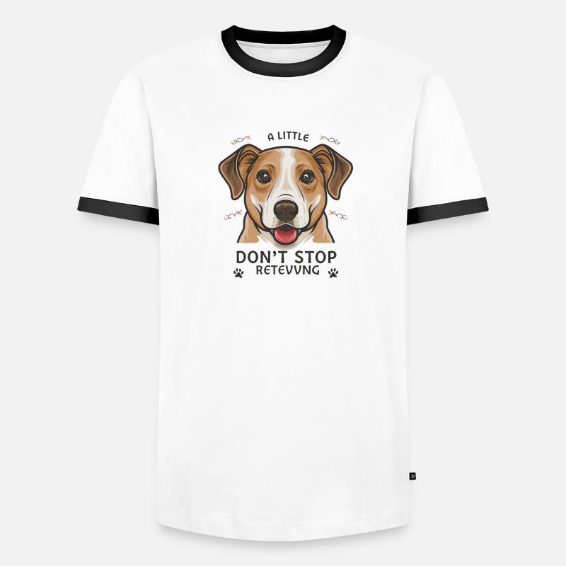 Pawsitively Persistent: Don't Stop Retrieving Edit T-shirt contrasté Homme