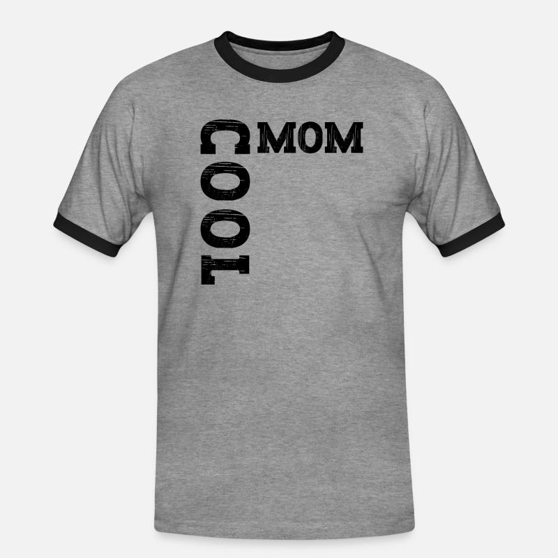 Cool Mom Mutter Geschenk - Männer Kontrast-T-Shirt - Grau meliert/Schwarz