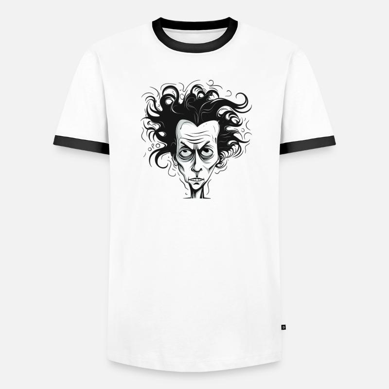 Mann Männer Kontrast-T-Shirt