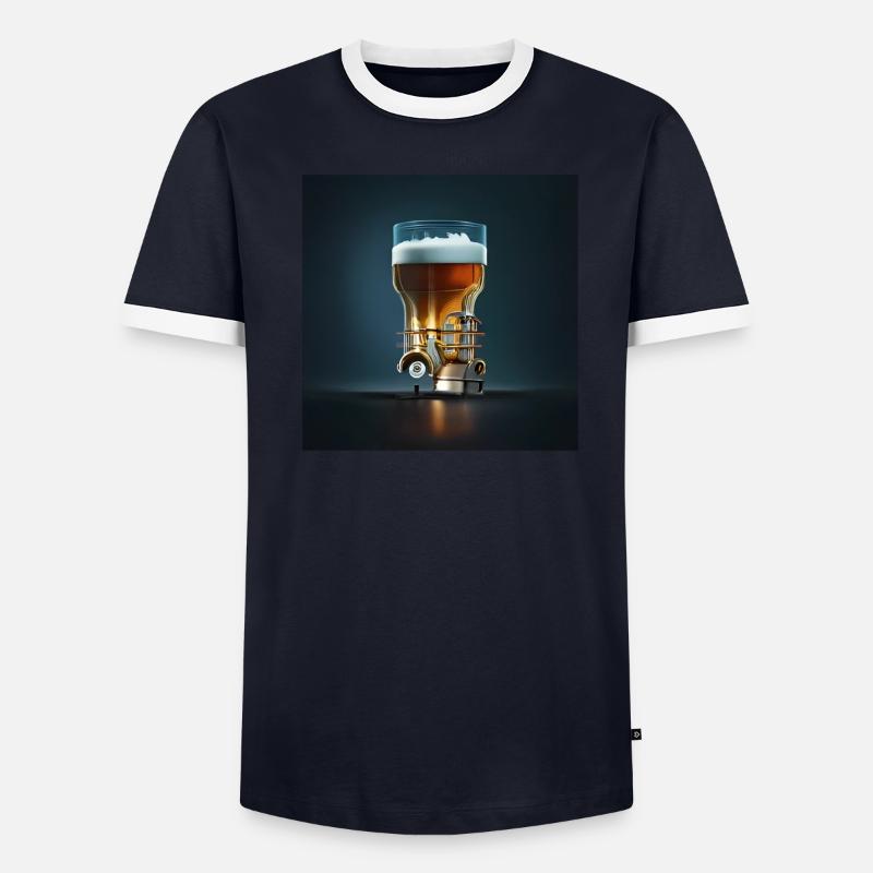 Beer engine T-shirt contrasté Homme