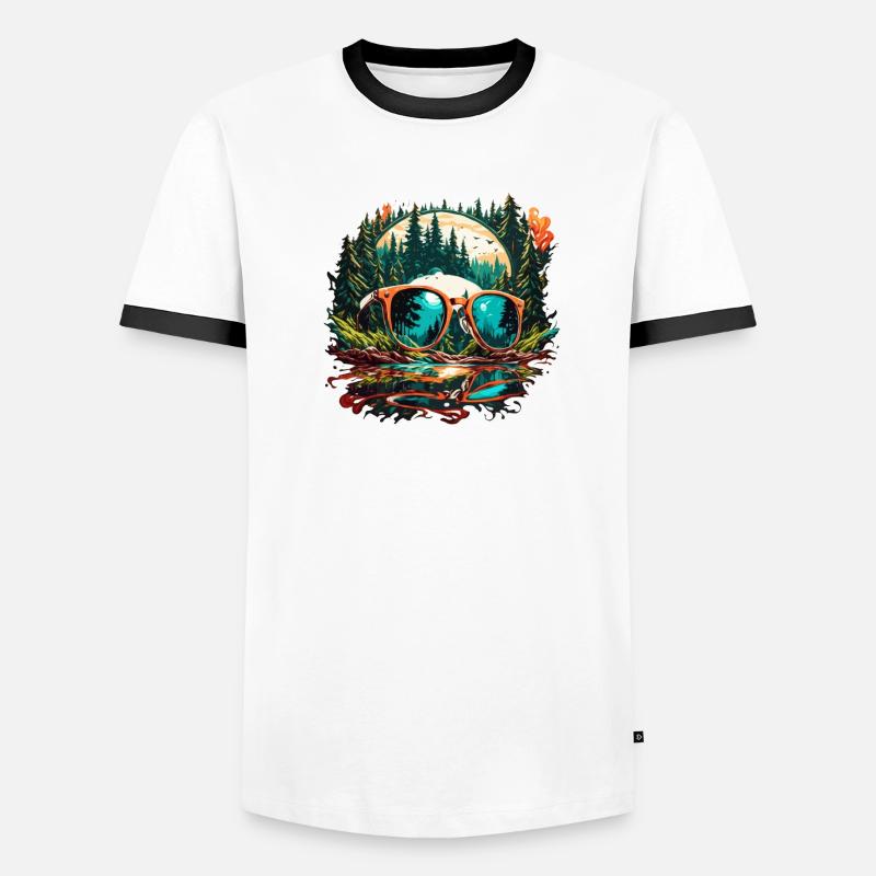 Sunglasses / Reflection / Forest / Reflection Men's Ringer Shirt