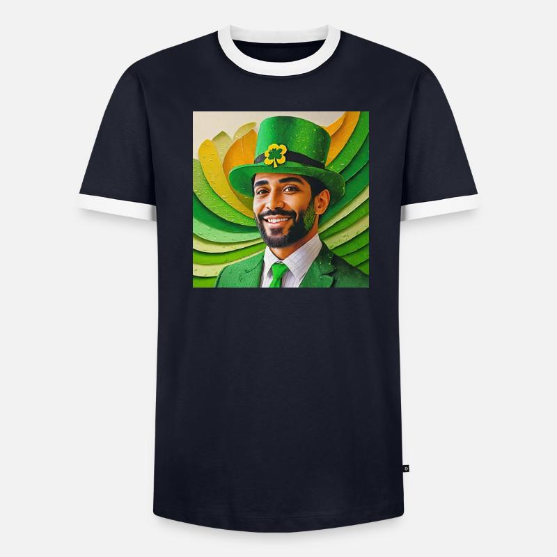 saint patrick T-shirt contrasté Homme