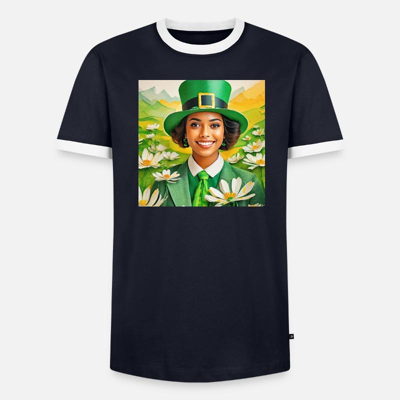 image saint patrick T-shirt contrasté Homme