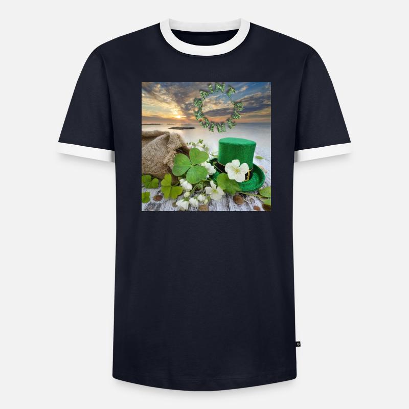 Saint patrick T-shirt contrasté Homme