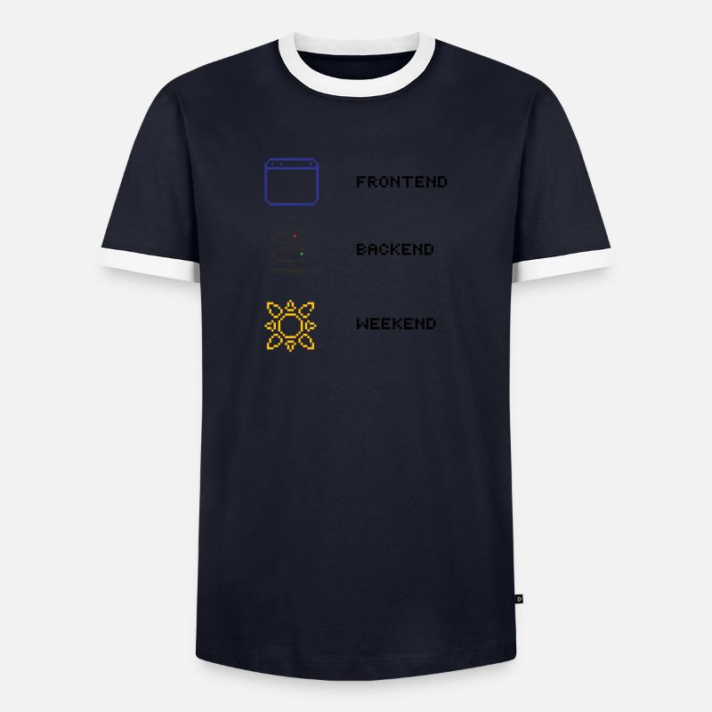 Für jeden Full-Stack Entwickler Männer Kontrast-T-Shirt