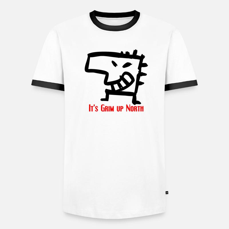Grim klein Männer Kontrast-T-Shirt