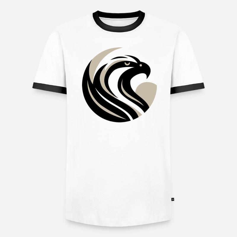 Stylized Eagle Head Men's Ringer Shirt