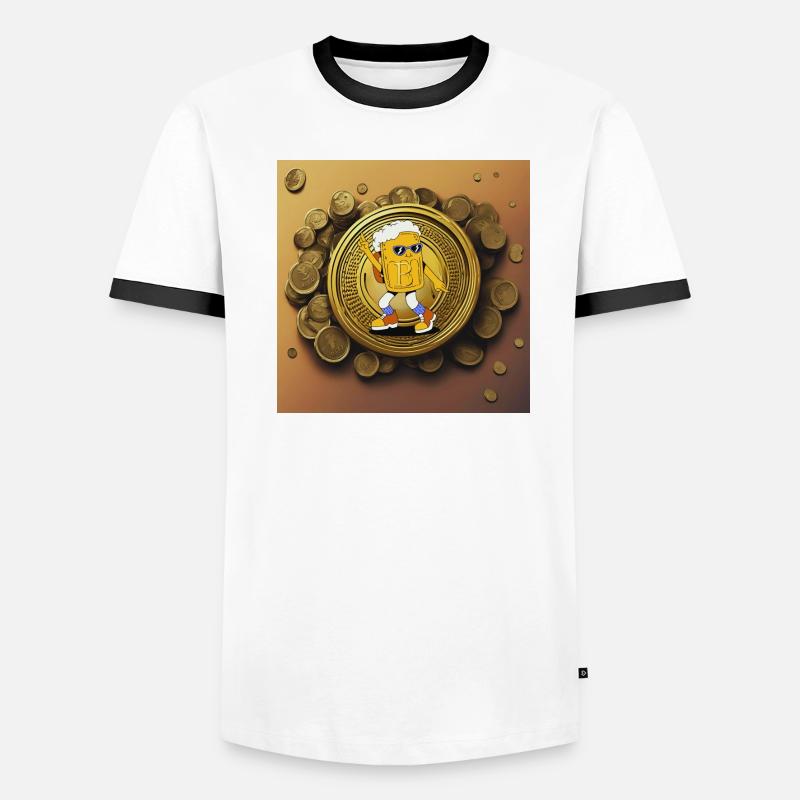 Dancing Beerman Männer Kontrast-T-Shirt