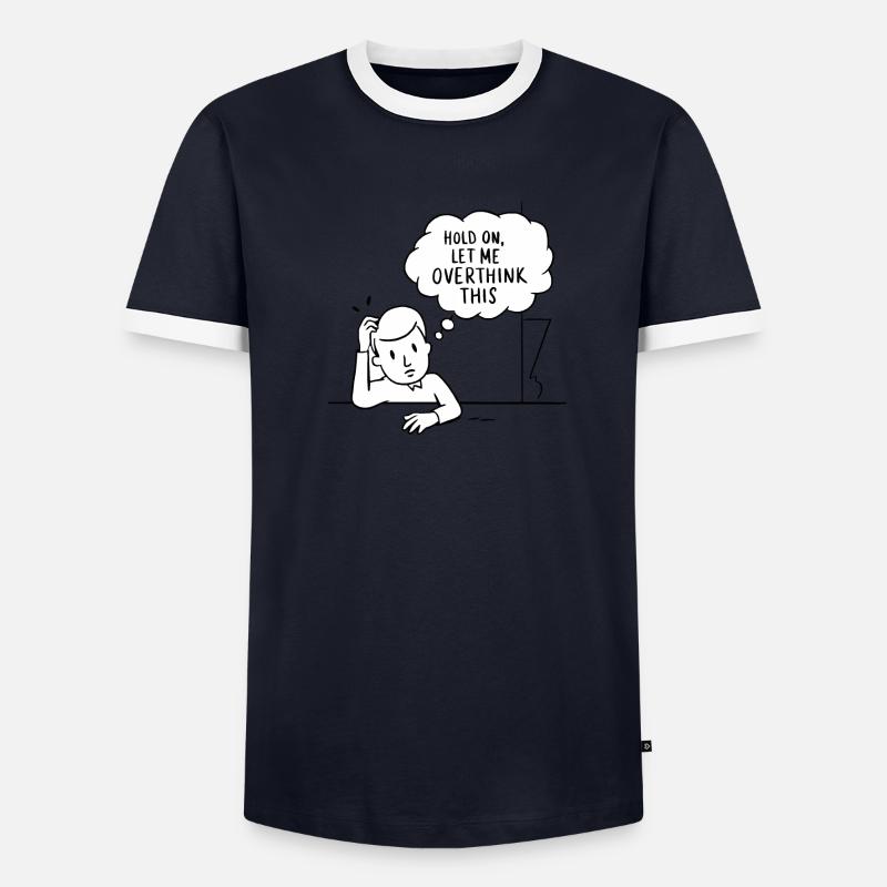 Mode de réflexion excessive activé T-shirt contrasté Homme