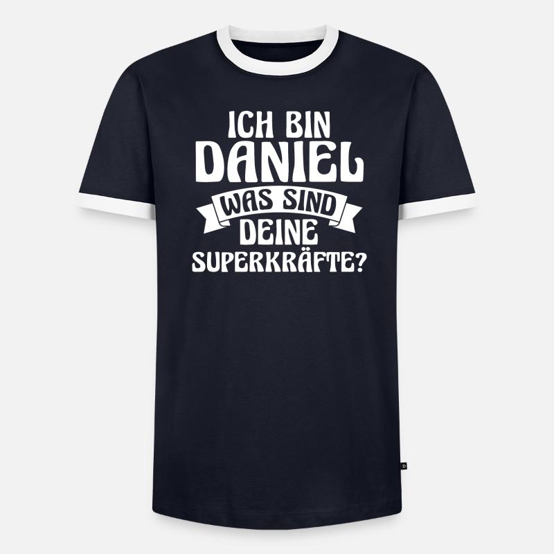 Prénom Daniel T-shirt contrasté Homme