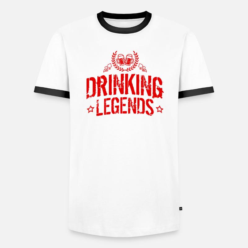 drinking legends bier Männer Kontrast-T-Shirt