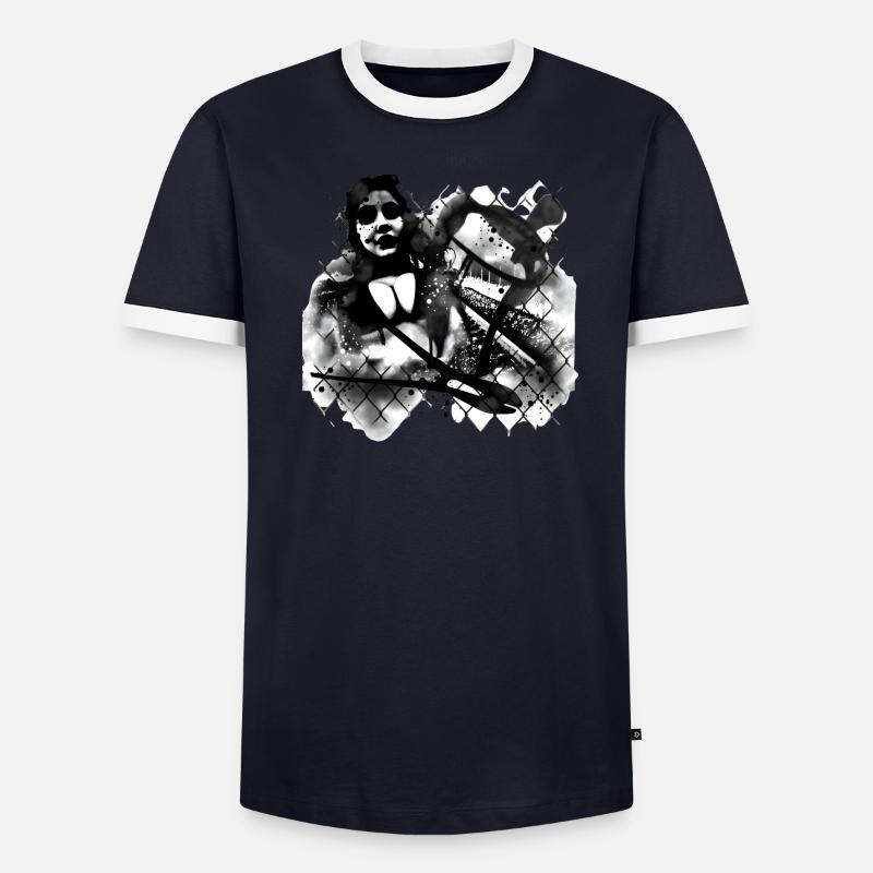 Mrs.Graffstyle Ⅳ Männer Kontrast-T-Shirt