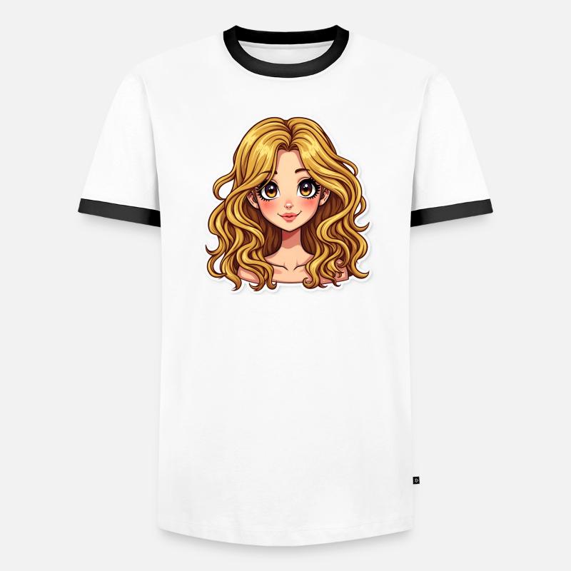 SPAGHETTI-MÄDCHEN Männer Kontrast-T-Shirt