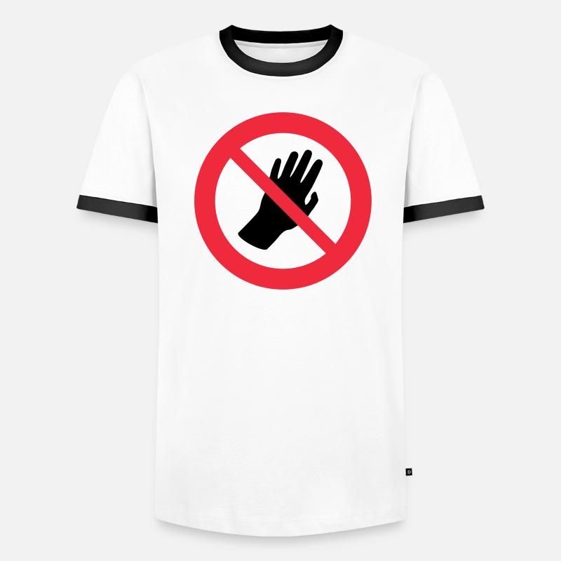 Transparent: Please don't touch me Autism Asperger Men's Ringer Shirt