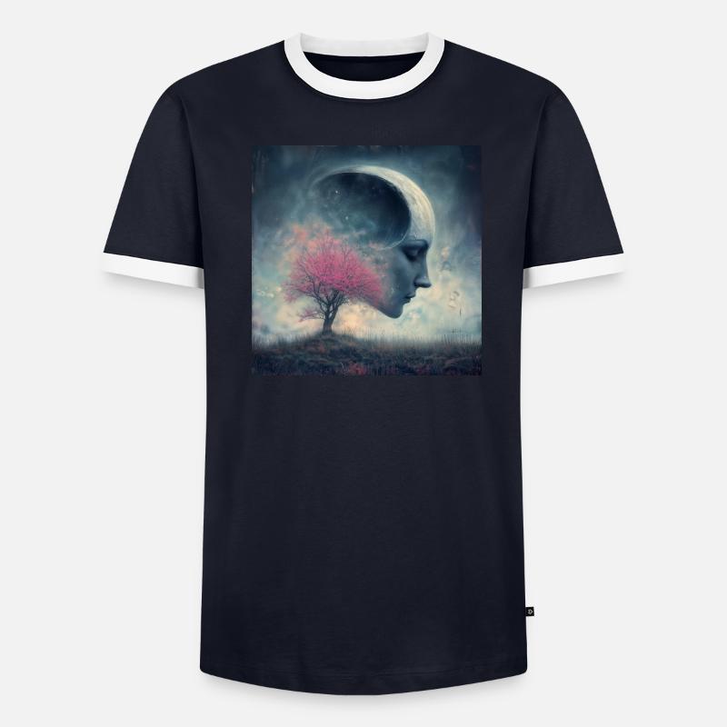 Tranquillité d’ T-shirt contrasté Homme