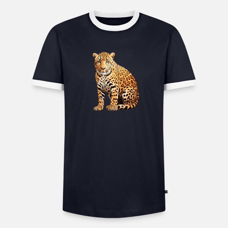 Leopard Men's Ringer Shirt