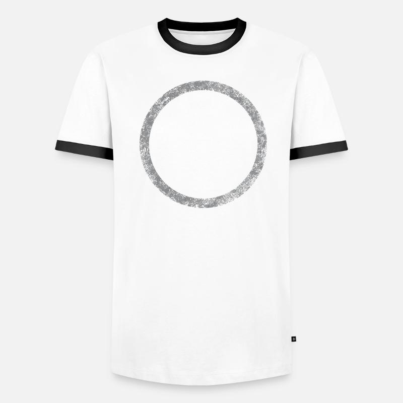 Circle - Frame (empty) GREY Men's Ringer Shirt