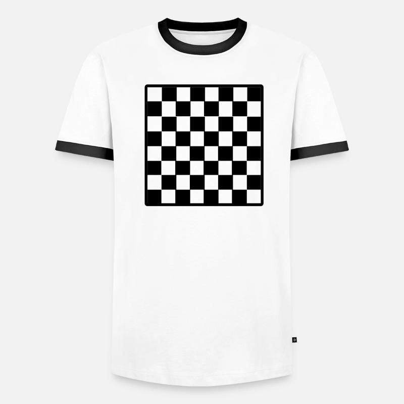 Tableau d'échec T-shirt contrasté Homme