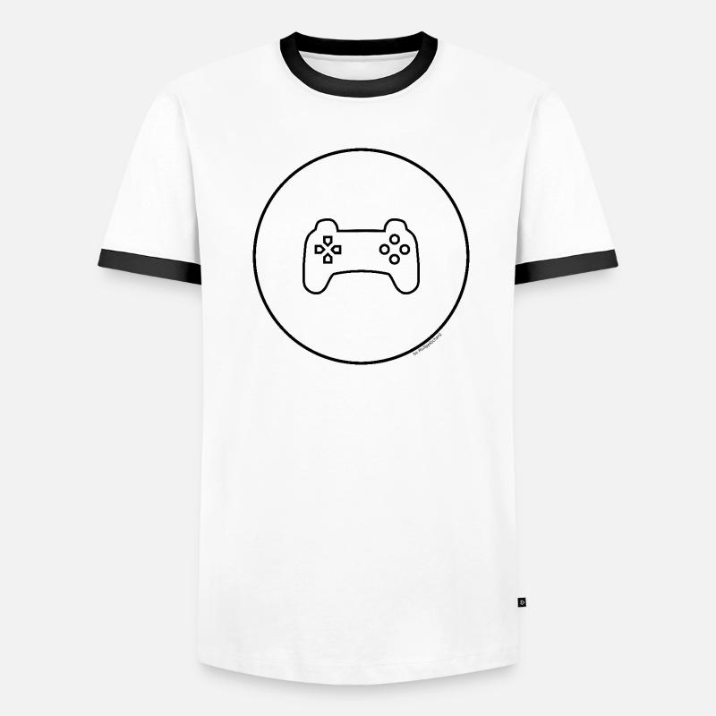 Gaming Controller Männer Kontrast-T-Shirt