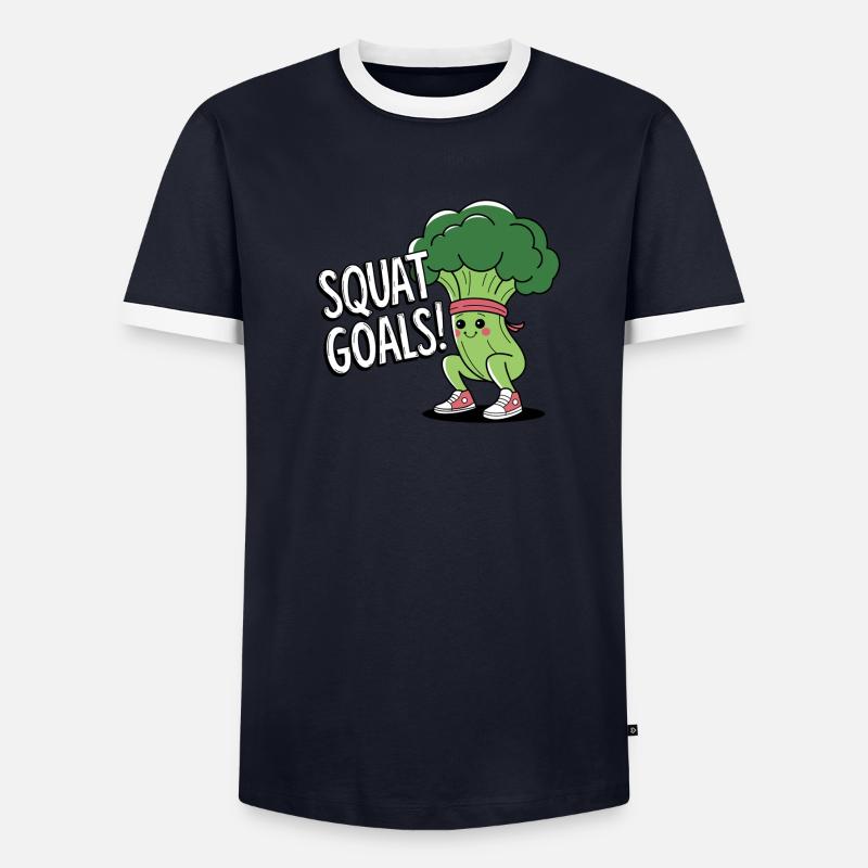 Objectifs de squat T-shirt contrasté Homme