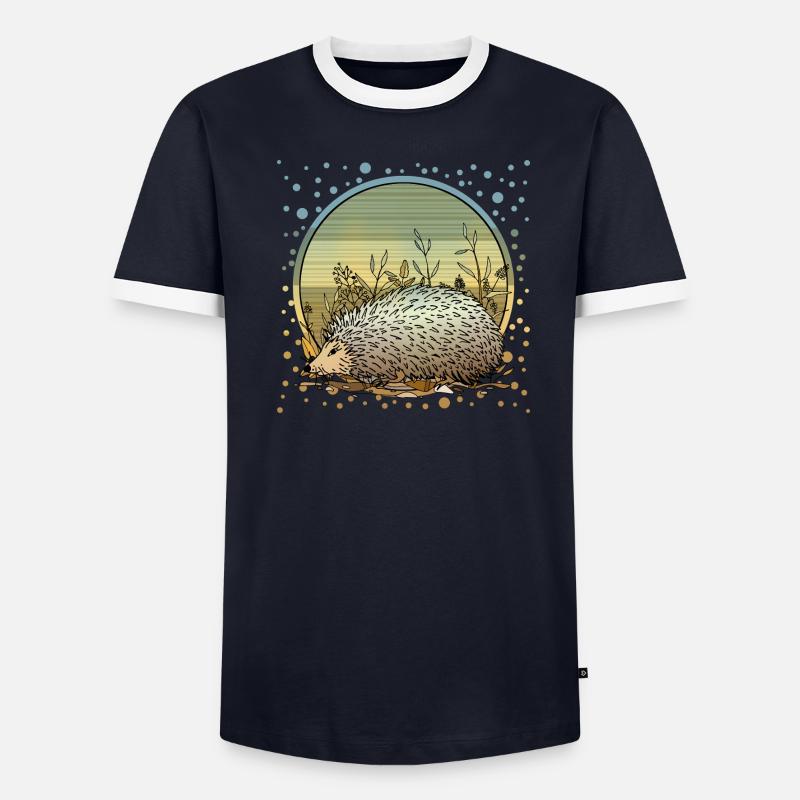Hérisson T-shirt contrasté Homme