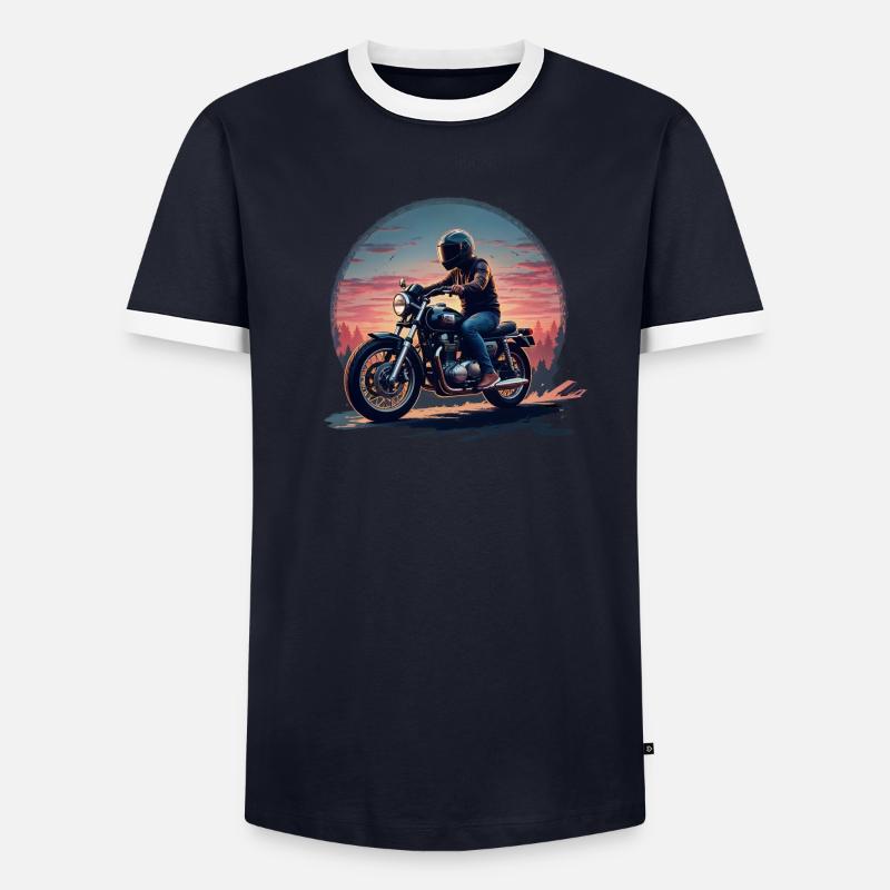 Freiheit Männer Kontrast-T-Shirt