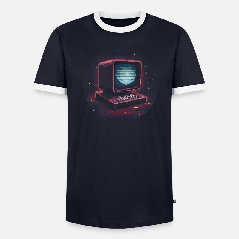 Pixel computer Men's Ringer Shirt