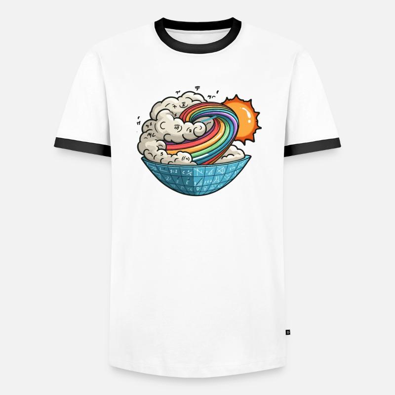 Mathematical Vortex Sun Men's Ringer Shirt