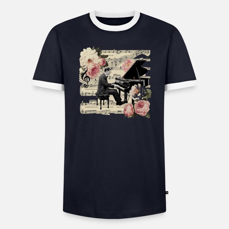 Melodic Symphony Tee Men's Ringer Shirt