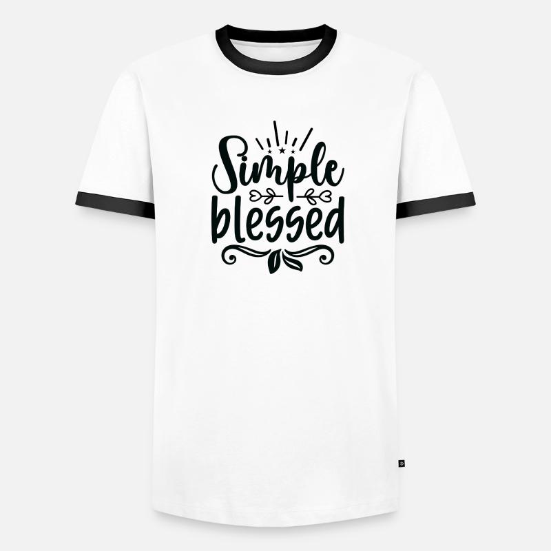Simplement béni T-shirt contrasté Homme