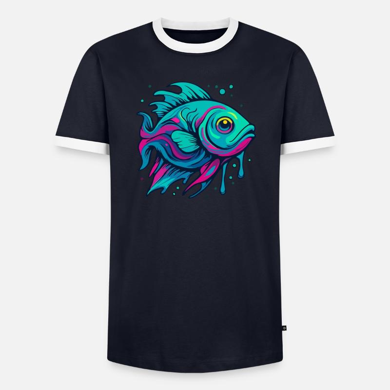 Neon Fish Men's Ringer Shirt