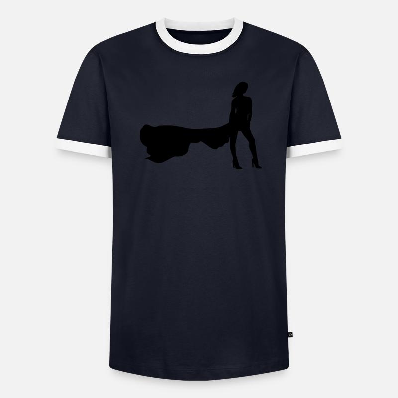 Model Men's Ringer Shirt