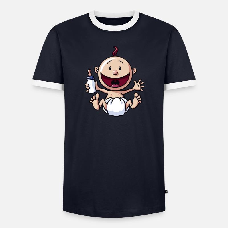 Le bébé rit. T-shirt contrasté Homme