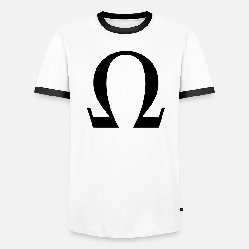 omega Männer Kontrast-T-Shirt