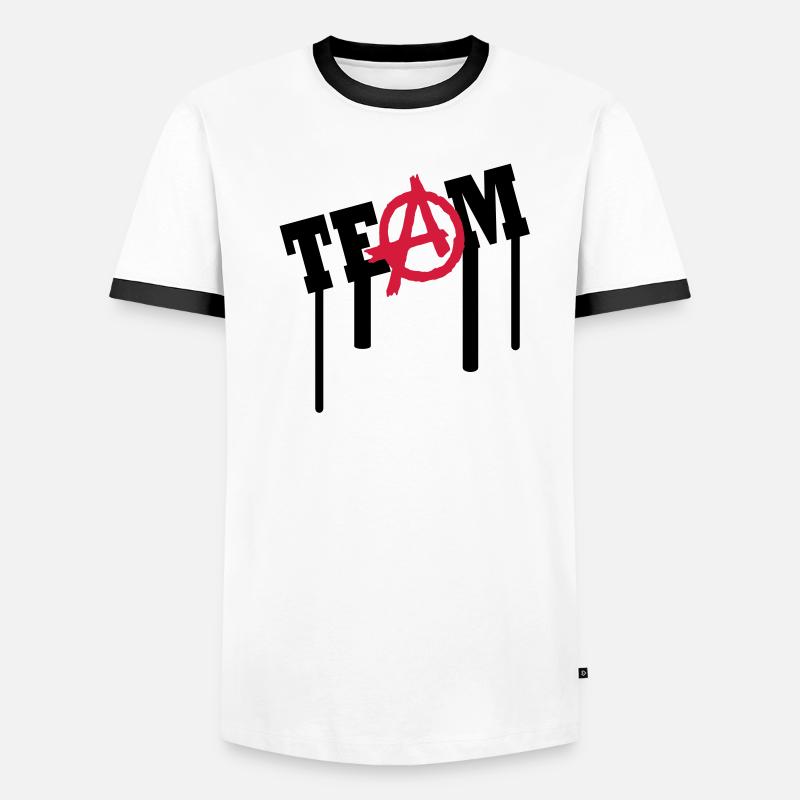 a team graffiti Männer Kontrast-T-Shirt