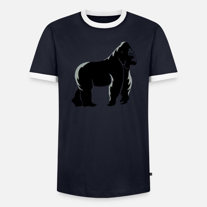 gorilla_002 Männer Kontrast-T-Shirt