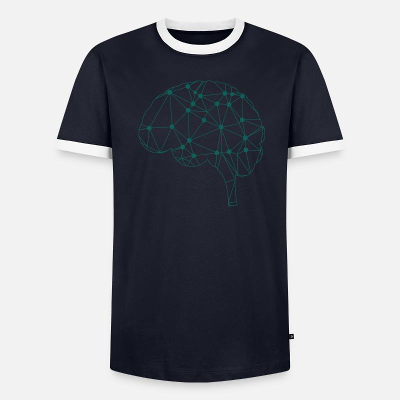 Linear Brain T-shirt contrasté Homme