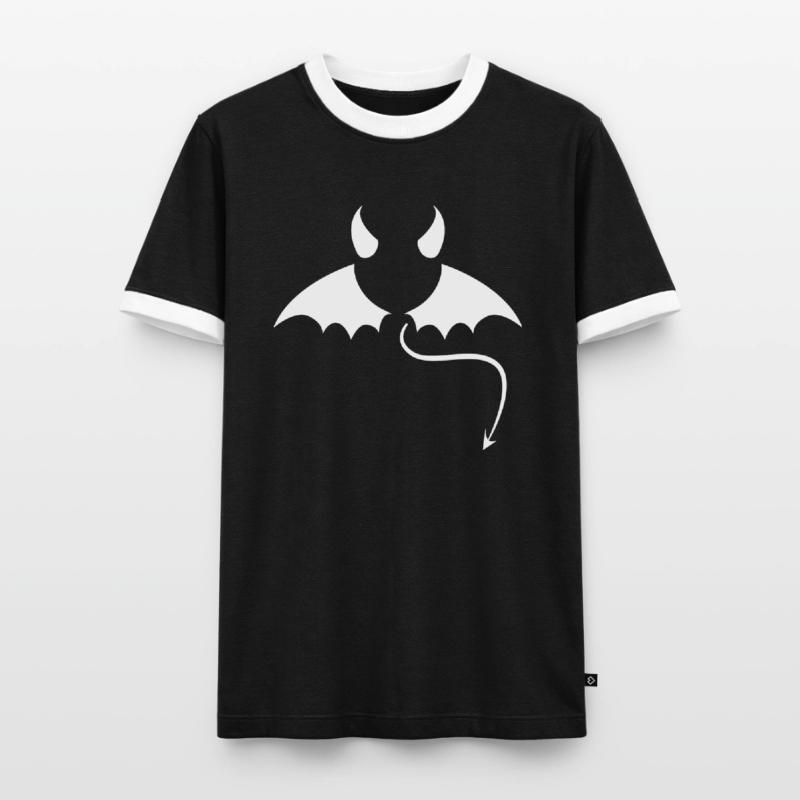 Devil devilish horns devil evil costume Men's Ringer Shirt