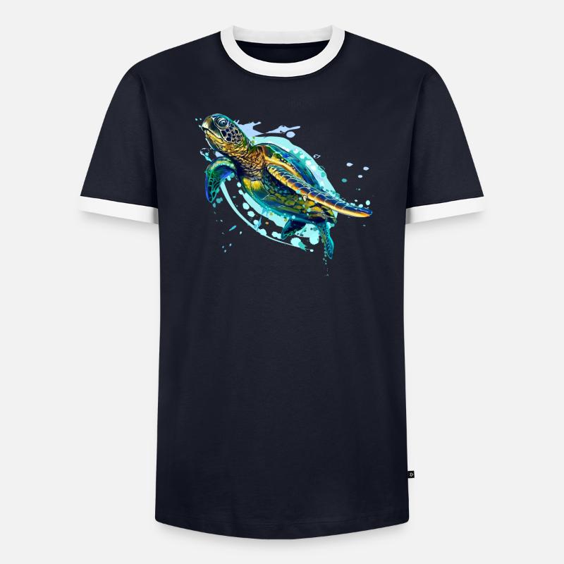 Turtle T-shirt contrasté Homme