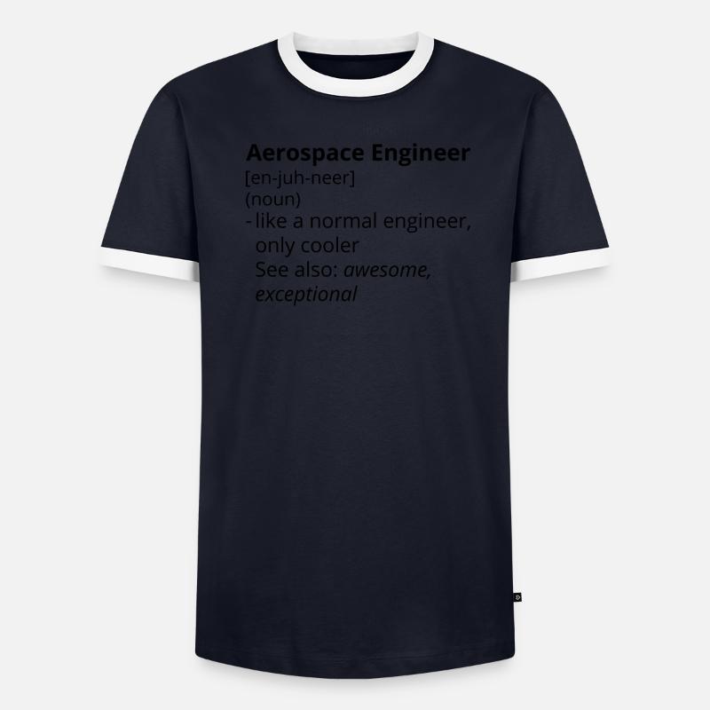 Aerospace Engineer Definition Description T-shirt contrasté Homme