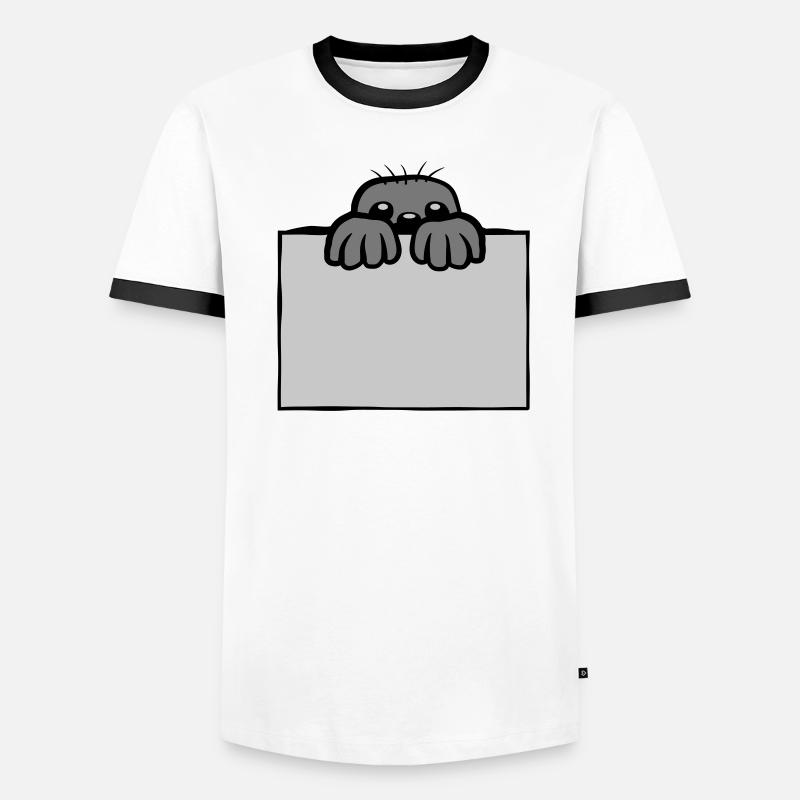 Mole shows shield Men's Ringer Shirt