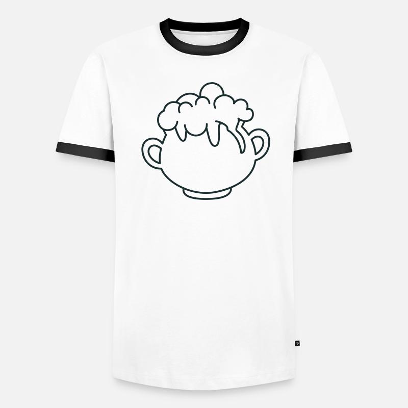 Cauldron with bubbling potion Men's Ringer Shirt