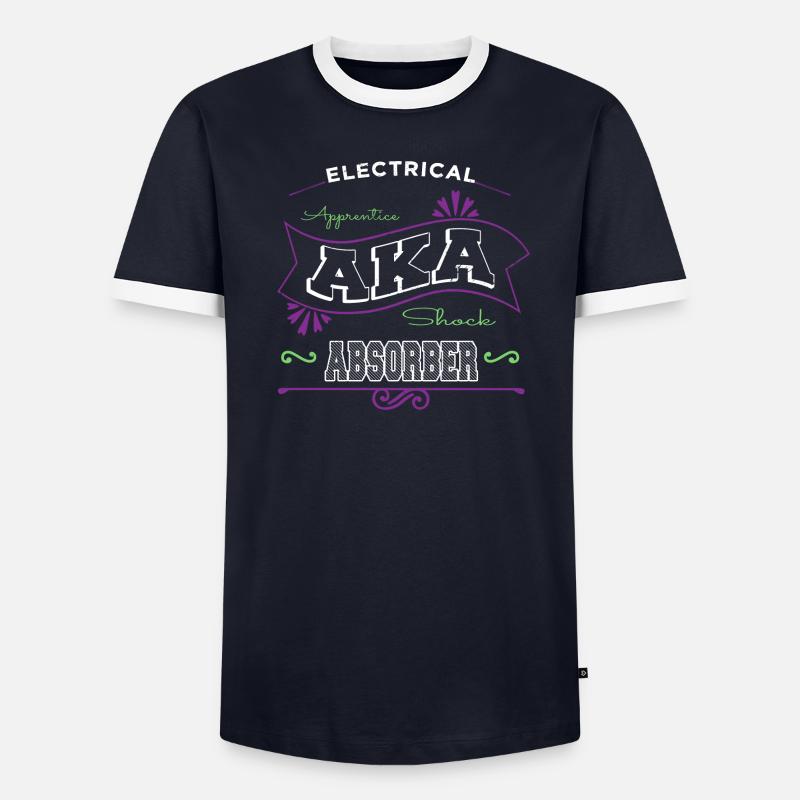 electrical engineering electrical engineer lineman - MĂ€nner Kontrast-T-Shirt - undefined