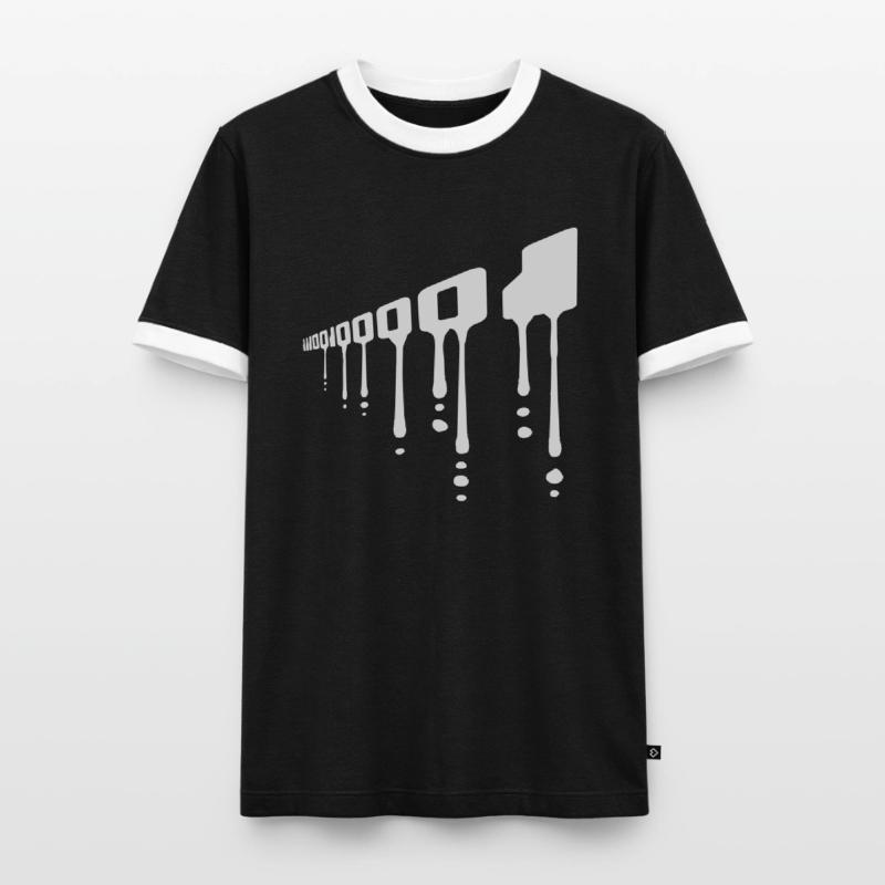 Langage de programme de code binaire T-shirt contrasté Homme