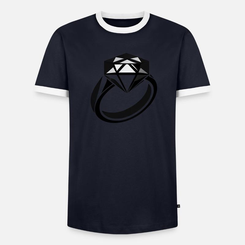 Simple diamond ring for special occasions Men's Ringer Shirt